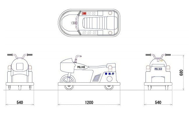 バイク三面図